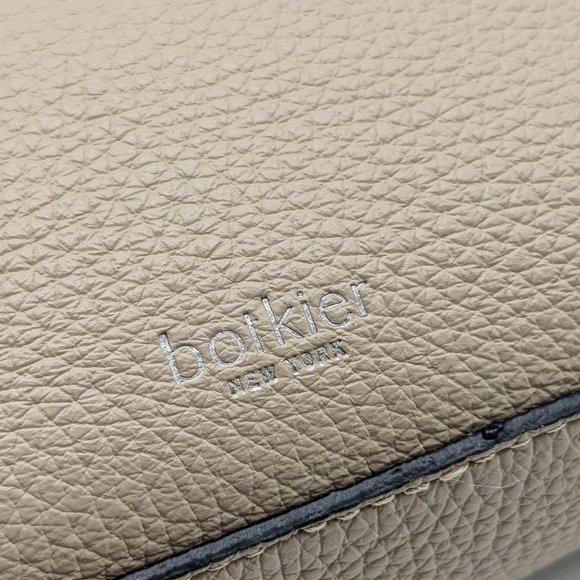 BOTKIER Chelsea pebbled leather women's small crossbody camera bag -LATTE - Picture 6 of 9